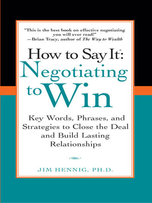 Title details for How to Say It by Jim Hennig Ph.D. - Wait list